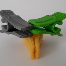 Krokodil Tasche Clip 3d print model - Mito3D