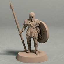 reino Eros soldado pose 1 miniatura stl expediente mesa antiguo fantasía humano rpg juego guerra 3d print model - Mito3D