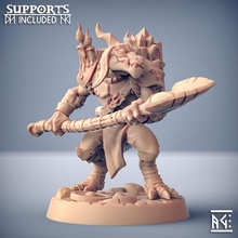 plague-mine kobold - modular tabletop dragons dungeons fantasy mini rpg miniature supports wargame dnd ttrpg units artisan guild presupported supported 3d print model - Mito3D