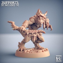 plague-mine kobold - modular tabletop dragons dungeons fantasy mini miniatures rpg miniature supports wargame dnd ttrpg units artisan guild kobolds presupported supported 3d print model - Mito3D