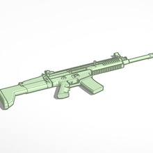 fn scar l pistola cicatrice 3d print model - Mito3D