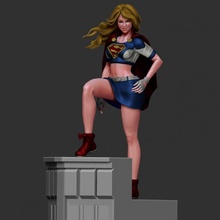 supergirl supereroe dc i fumetti fan art 3d print model - Mito3D