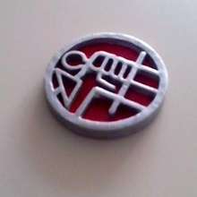 hellboy kemer sanat hayranı film logo 3d print model - Mito3D
