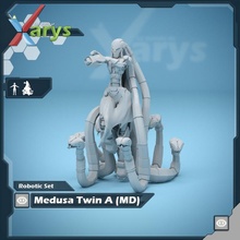 robótico medusa gêmeo tampo mesa górgona 3d print model - Mito3D