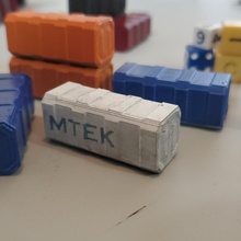 Versand Container Tischplatte Mechkrieger Battletech Gasland Gas landet Verbindung gebracht 3d print model - Mito3D