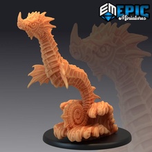 giant seahorse wave surfing sea monster tabletop fantasy ocean rpg warhammer water horse sla enemy dnd pathfinder 3d print model - Mito3D
