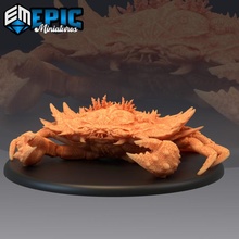 Riese Krabbe Koralle Meer Monster Tischplatte Fantasie Ozean Rollenspiel Kriegshammer Wasser sla Feind dnd Pfadfinder 3d print model - Mito3D