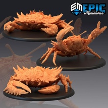 giant crab set sea monster collection tabletop fantasy ocean rpg warhammer water sla enemy underwater encounter dnd pathfinder 3d print model - Mito3D