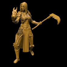 necromancer female tabletop demon undead dead 3d print model - Mito3D