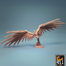 futurist angel tabletop wings mecha valkyrie 3d print model - Mito3D