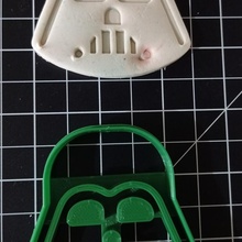 vader head cookie cutter starwars 3d print model - Mito3D