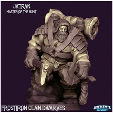 jatran master hunt - frostiron dwarves tabletop hunter boardgame dwarf dnd 32mm ttrpg huntmaster 3d print model - Mito3D