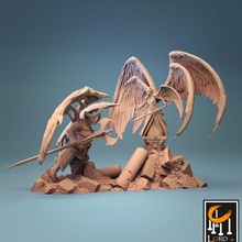 seraphin demon tabletop diablo fight good wings angel evil demin 3d print model - Mito3D