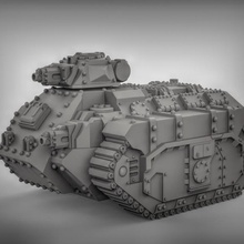 apc masaüstü 40k tank araç Warhammer bilimkurgu kimera imparatorluk muhafızı Chmiera 3d print model - Mito3D