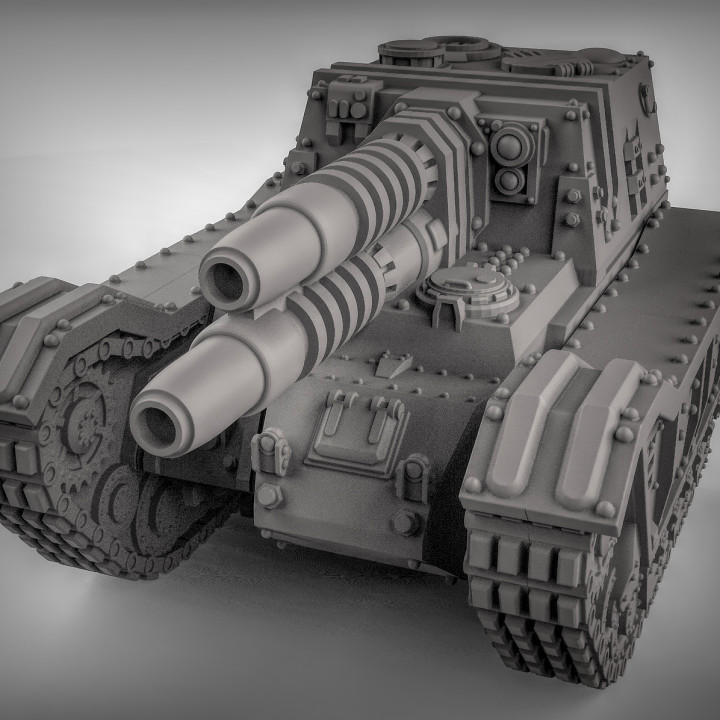 heavy tank hunter tabletop 40k warhammer scifi 30k imperialguard tankhunter 3D print model - Mito3D