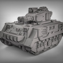 mkii afv mesa 40k tanque martillo guerra ciencia ficción Marine Espacial 30k razerback 3d print model - Mito3D