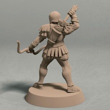 reino Eros arquero pose 3 miniatura stl expediente educación antiguo fantasía rpg juego guerra mesa 3d print model - Mito3D