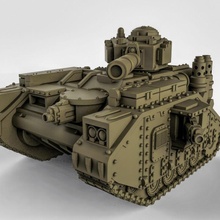 ana savaş tank masaüstü 40k Warhammer 30k imparatorluk muhafızı lemanruss Ana tankı scuifi 3d print model - Mito3D