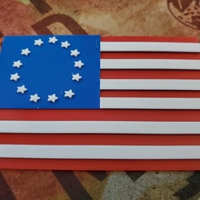 betsy ross flag 3d print model - Mito3D