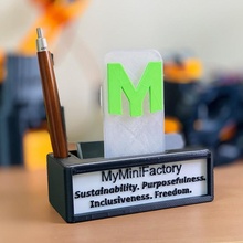 myminifactory business card pen holder mmf hlder 3d print model - Mito3D