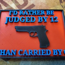 judged 12 guns signs firearms amendment 3d print model - Mito3D