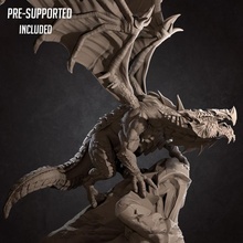 twilight ancient dragon tabletop collection fantasy figure boardgame reward collectible patreon d&d 3d print model - Mito3D