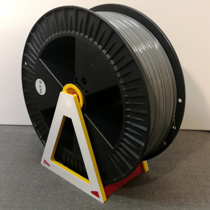 compactar suporte 300mm carretel ficar pé filamento spool holder 3D print model - Mito3D