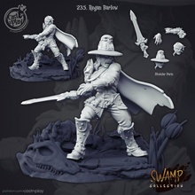 regan barlow pre-supported tabletop stl dragons dungeons epic fantasy hero modular hunter witch weapons supports swamp castnplay presupported 3d print model - Mito3D
