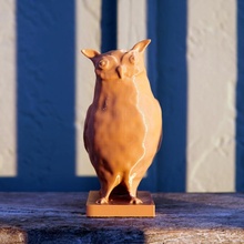 owl animal bird 3d print model - Mito3D