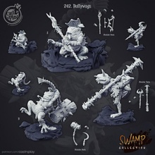 bullywugs pre-supported tabletop fantasy hammer d&d dnd cast frogs fighters slaad frogmen 3d print model - Mito3D
