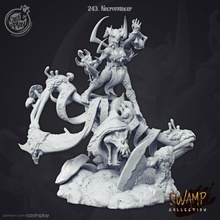 astaria shan pre-supported tabletop boss epic monster statue caster supports encounter necromancer swamp supported pre 3d print model - Mito3D