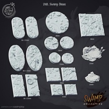 palude basi pre supported tavolo 40k Schermo eroe piazza warhammer base 50mm d 100mm 25mm 30mm aos 3d print model - Mito3D