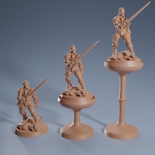 riser kit flying miniatures tabletop marker height 3d print model - Mito3D