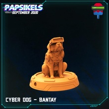 cyber dog bantay tabletop guard supportless supportfree cyberpunk dogguard cyerpunkred 3d print model - Mito3D