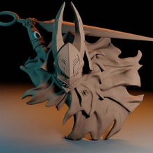 calabrone cavo cavaliere buio anime miscuglio arte fallimento gioco fan art mescolare scure hollowknight drawfee 3d print model - Mito3D