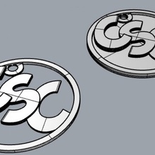 capa sobre logo keychain 3d print model - Mito3D