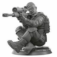 tireur d'élite 01 table modèle soldat miniature infanterie 3d print model - Mito3D