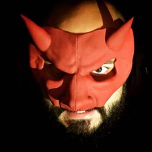 şeytan maskesi props cosplay İblis kostüm Cadılar Bayramı maske boynuzları karnaval ricmetal 3d print model - Mito3D
