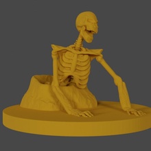 yükselen iskelet ölümsüz mezar kötü 3d print model - Mito3D
