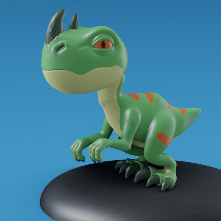 korkunç Rex oyuncaklar oyunlar hayvan Şirin Dinozor 3D print model - Mito3D
