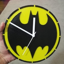 batman l'horloge ventilateur art sombre merveille bande dessinée dc nuit clcok 3d print model - Mito3D