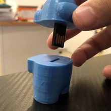 us USB suporte 3d print model - Mito3D