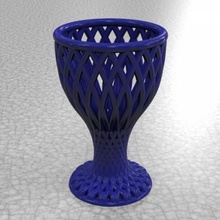 1 vazo bahçe dekorasyon 3d print model - Mito3D