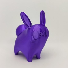 cute bunny supports needed figure toy zbrush rabbit collectible kawaii 3d print model - Mito3D