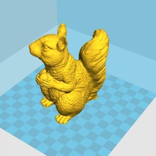 l'écureuil 3d print model - Mito3D