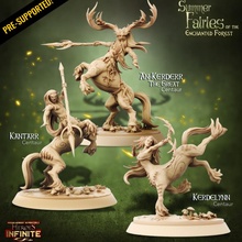 centaurs enchanted forest tabletop epic fantasy mini model nature rpg miniature centaur boardgame base role heroes wargame dungeon d&d fairies warriors pathfinder infinite heroines ragingheroes 3d print model - Mito3D