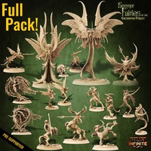 'mega' pack summer fairies enchanted forest tabletop epic fantasy king mini model nature queen rpg miniature centaur satyr boardgame base role heroes wargame dungeon d&d pixie warriors pathfinder infinite heroines ragingheroes ohntrall yldan'z 3d print model - Mito3D