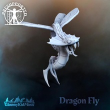 dragon fly tabletop dragonfly snake heroes fortress might&magic 3d print model - Mito3D