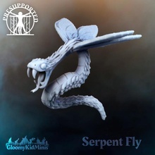 serpent fly tabletop snake heroes fortress might&magic 3d print model - Mito3D