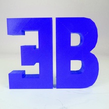 bugatti logotipo fan art 3d print model - Mito3D